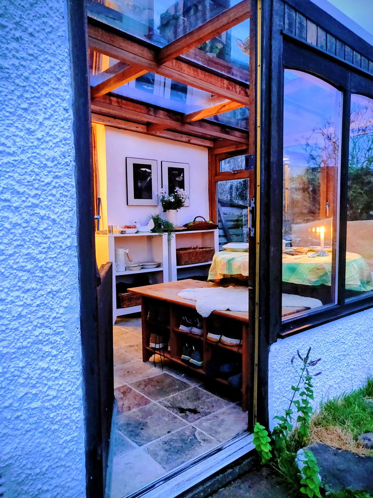 The lounge at Seal Rock Cottage